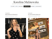 Tablet Screenshot of karolinamalinowska.pl